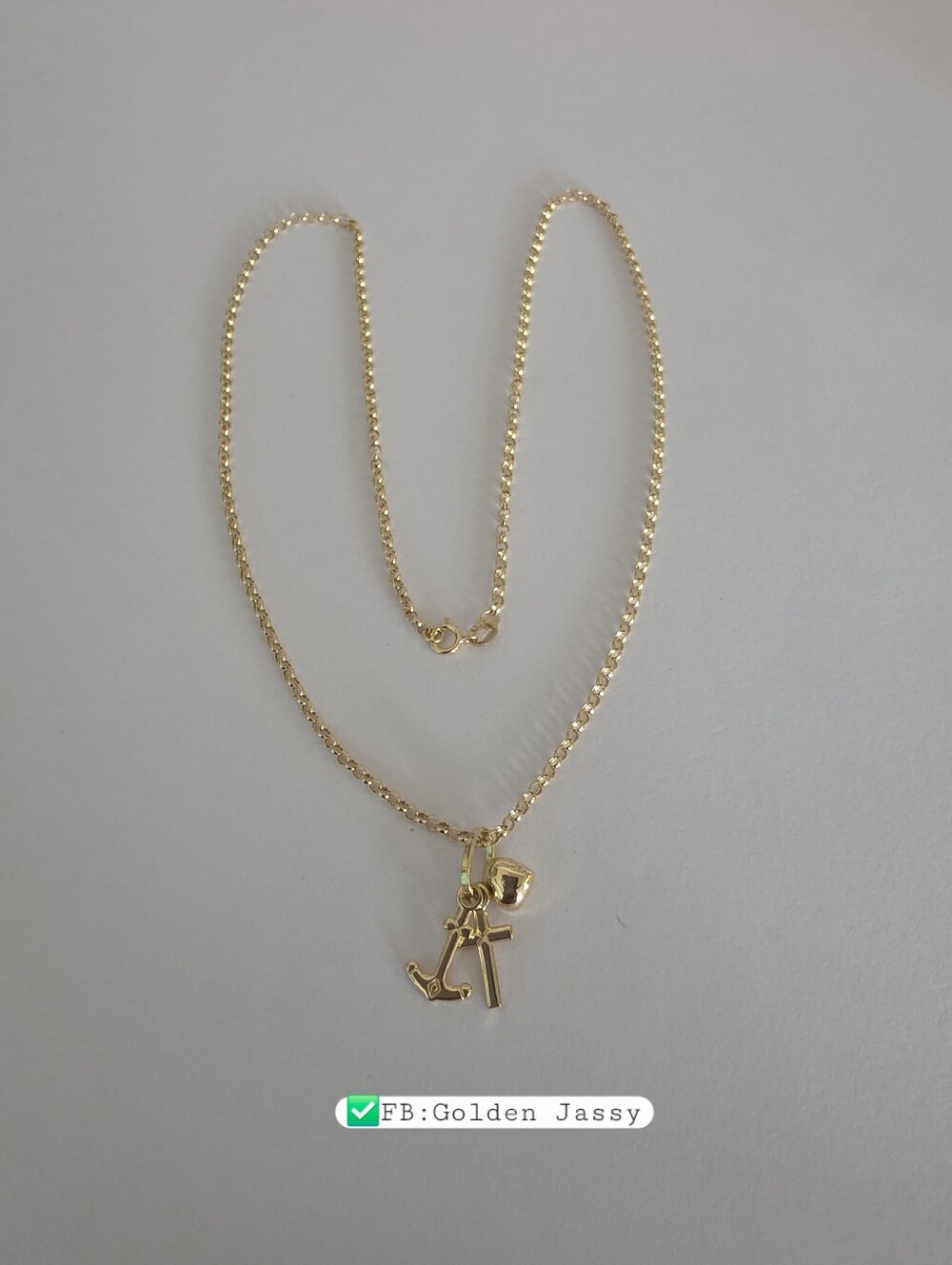 FaithLoveHope Necklace 17.5"long
